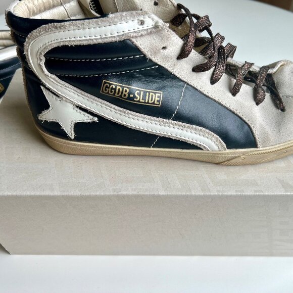 Size 42 GOLDEN GOOSE Francy Classic Slide High Top Sneakers - Picture 9 of 11